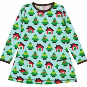 Maxomorra Owl and Tree Print Dress Sz 110/116cm